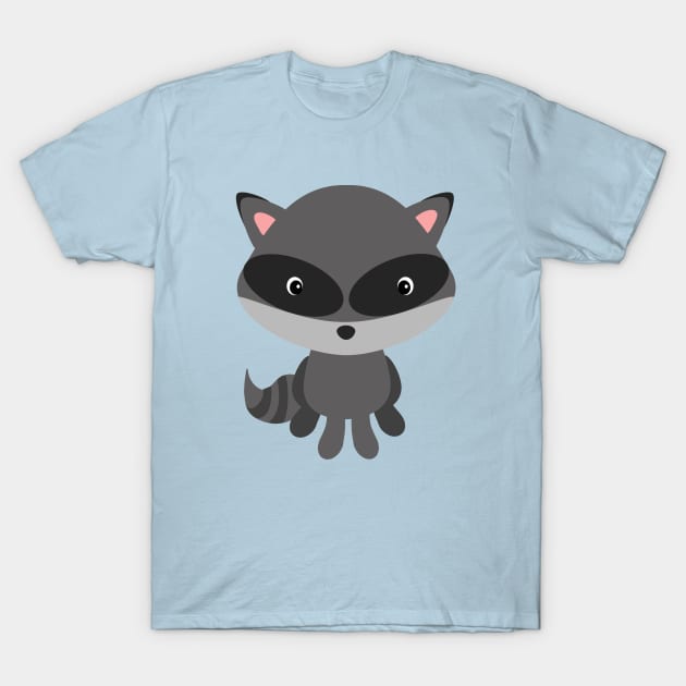 Pet Raccoon Portrait T-Shirt by PatrioTEEism